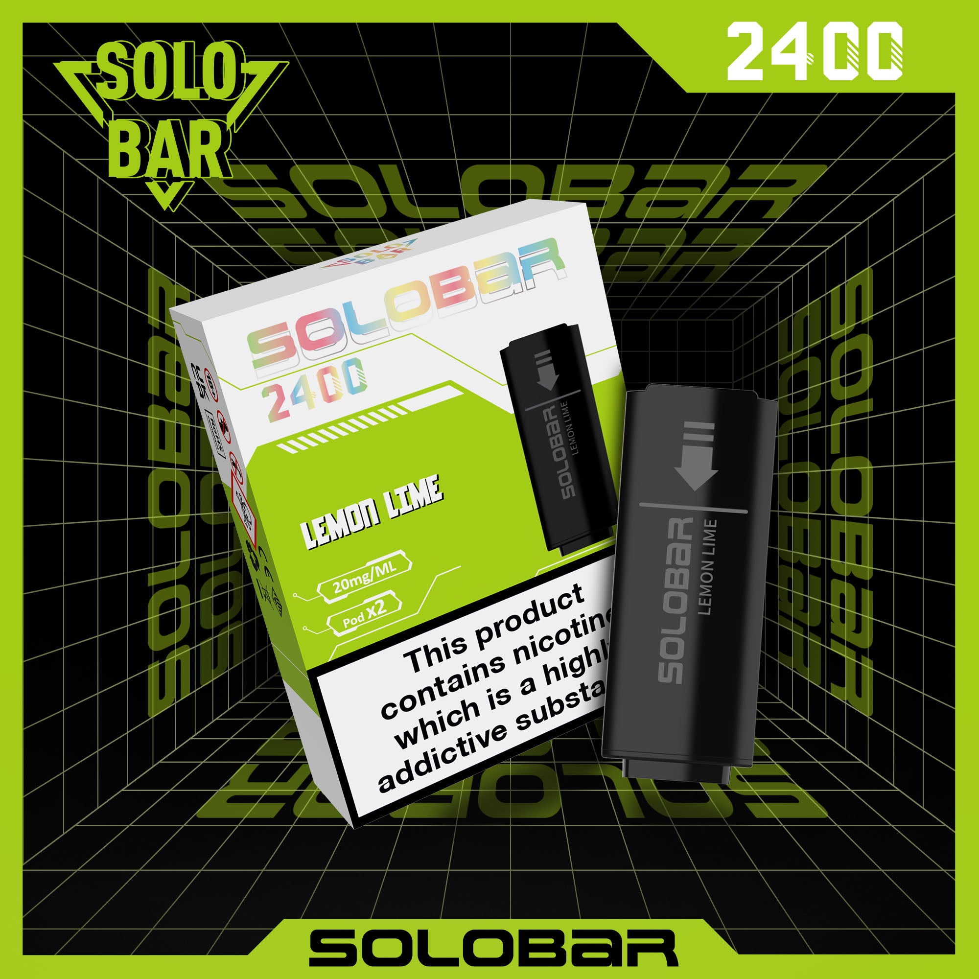 vapes pods solobar lemon lime 2er pack mit 20mg nikotin
