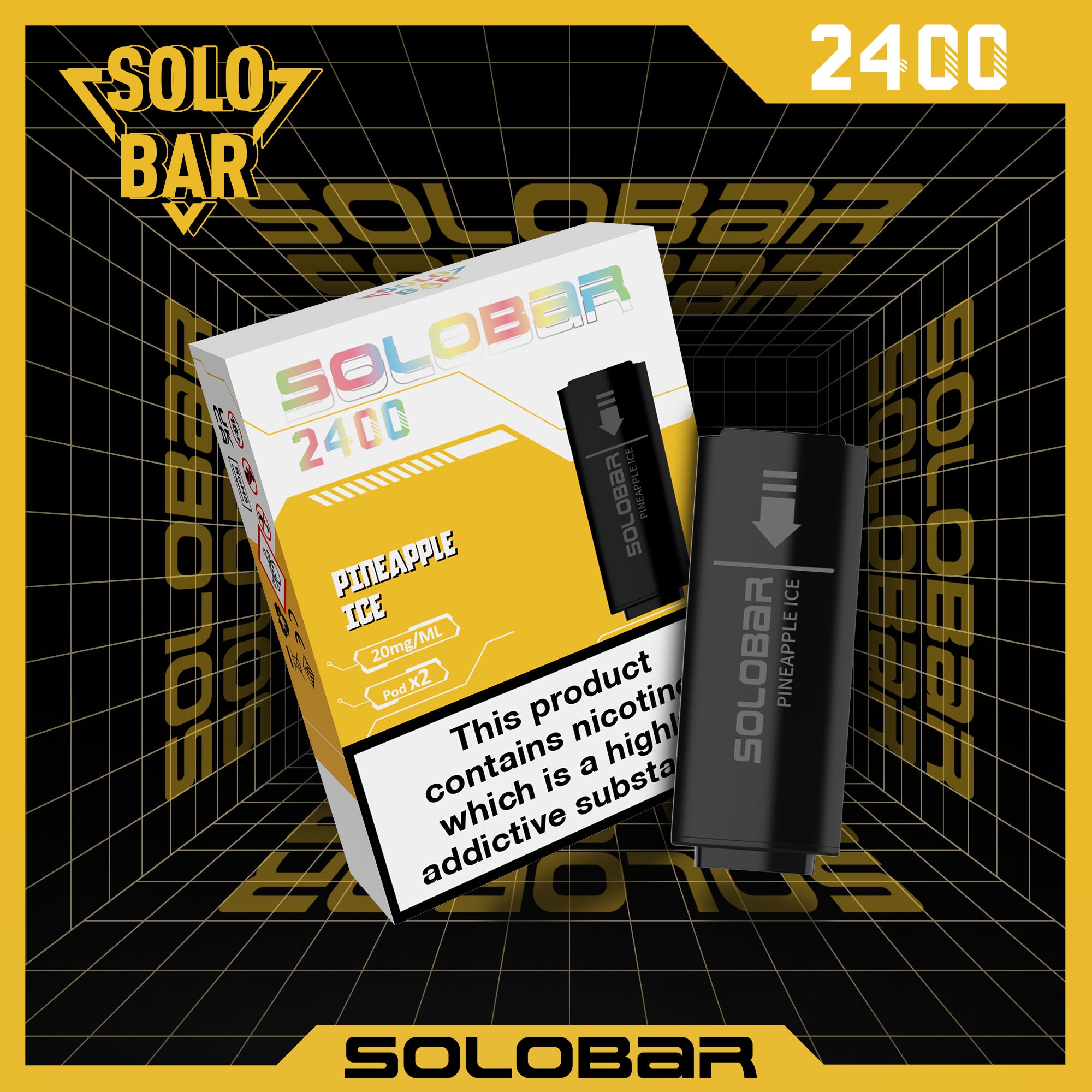 vapes pods solobar pineapple ice 2er pack mit 20mg nikotin