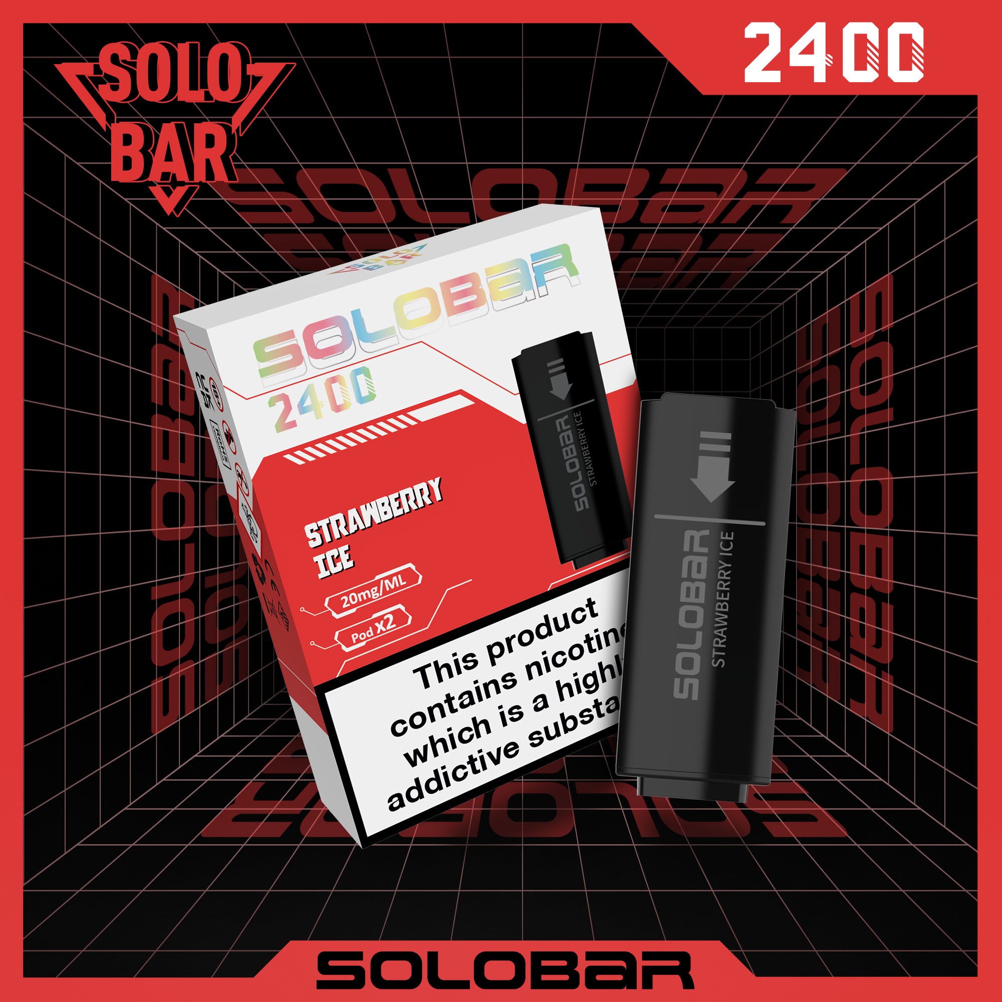 vapes pods solobar strawberry ice 2er pack mit 20mg nikotin