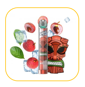 tribal force vape 600 puffs ohne nikotin lychee ice