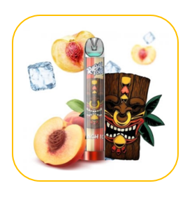 tribal force vape 600 puffs ohne nikotin peach ice