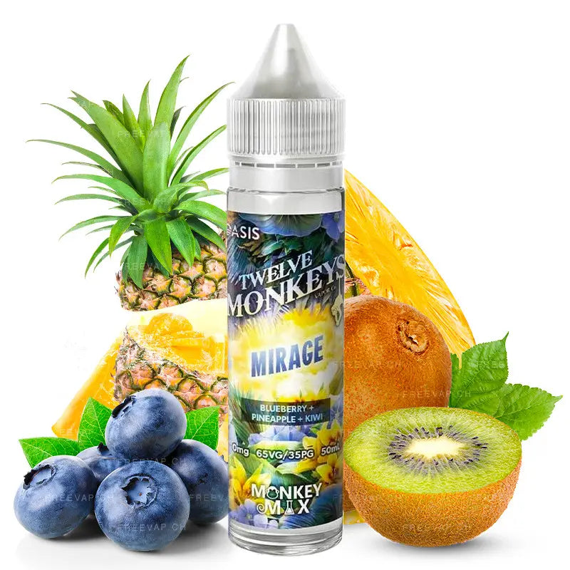 e-liquid twelve monkeys 50ml ohne nikotin, mirage
