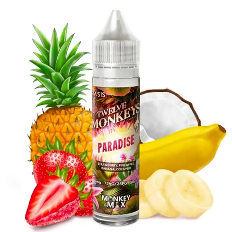 e-liquid twelve monkeys 50ml ohne nikotin, paradise