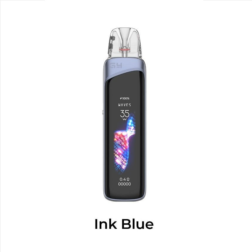 UWELL caliburn g4 pro ink blue pod system e zigarette geraet in blauer ausfuehrung mit integriertem akku und display