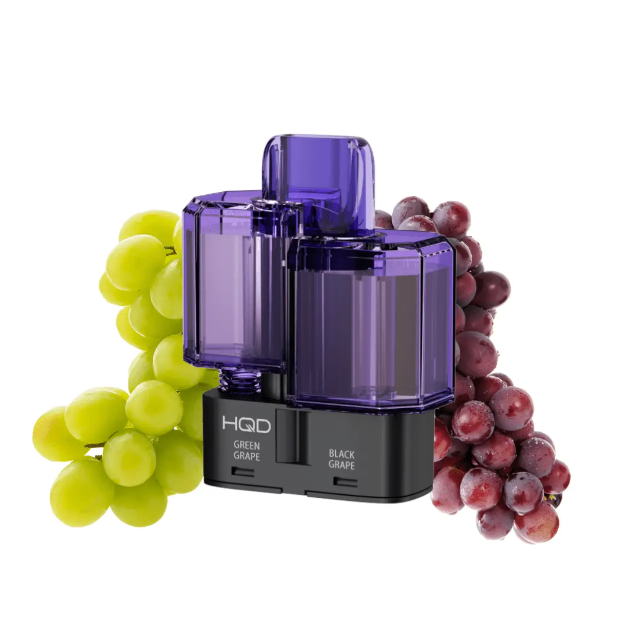 HQD dual 35k pod green grape und black grape 20mg vape pod mit gruene traube und schwarze traube aroma nikotinsalz