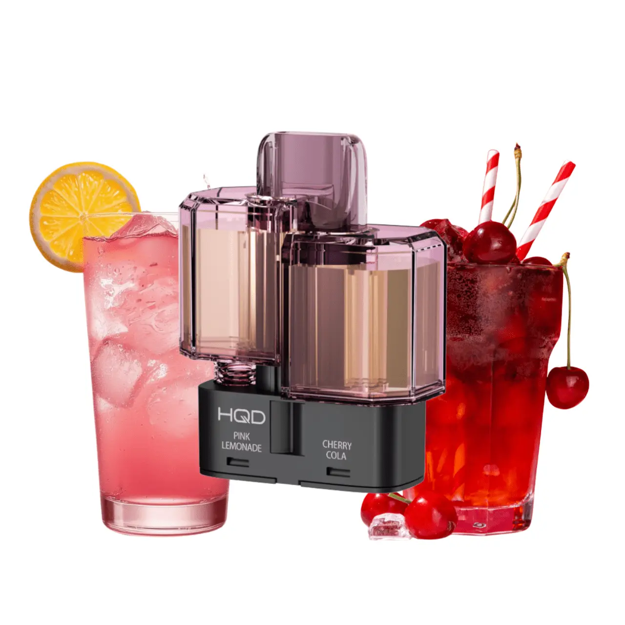HQD dual 35k pod pink lemonade und cherry cola 20mg vape pod mit pink limonade und kirsch cola aroma nikotinsalz