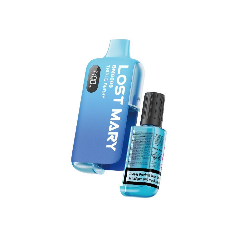 vape lost mary bm6000 mit 20mg nikotin triple berry