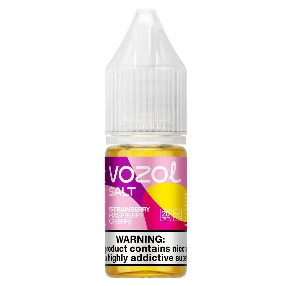 vozol e-liquid 10ml strawberry raspberry cherry 20mg nikotin