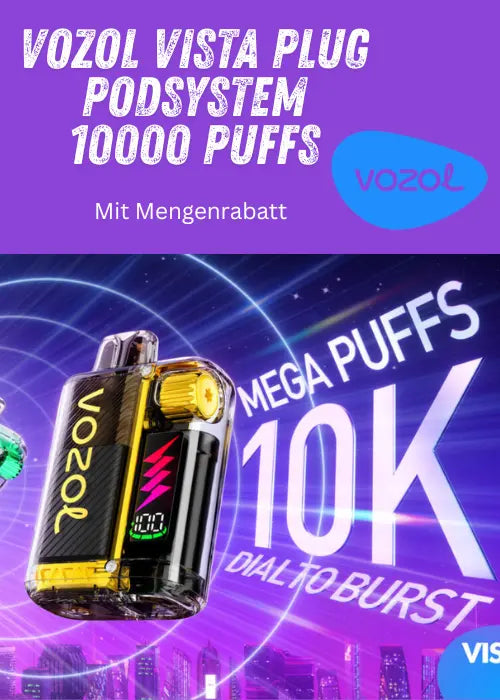 vozol vista plug podsystem bis 10000 puffs