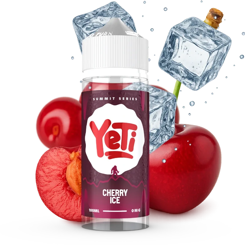 YETI SUMMIT cherry ice 100ml shortfill flasche mit suesser kirsche und ice premium e liquid made in gb