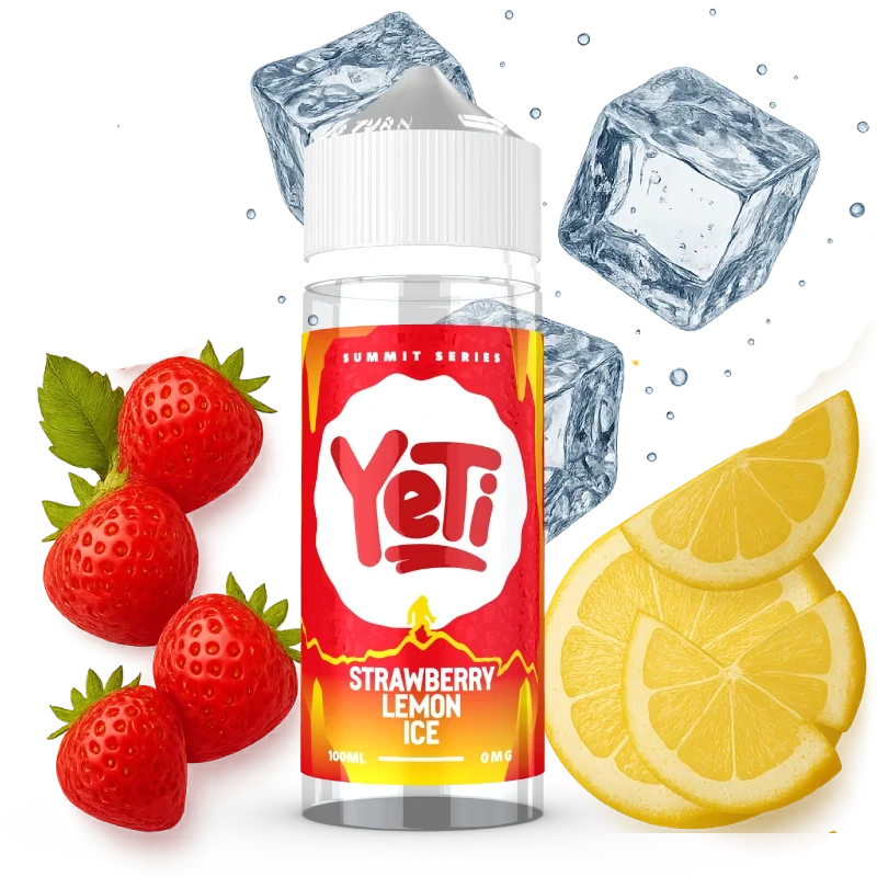 YETI summit strawberry lemon ice e liquid süsse erdbeere mit spritziger zitrone und eiskick