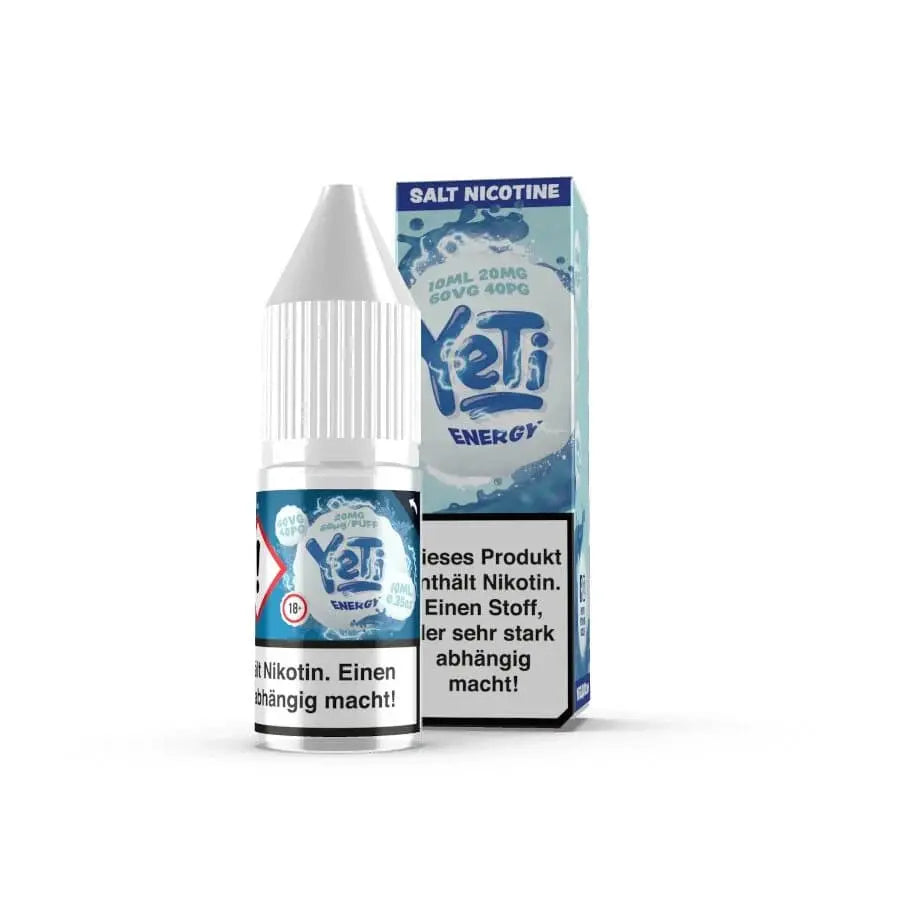 YETI SALT e liquid energy 10ml mit energy aroma nikotinsalz liquid fuer pod systeme hergestellt in grossbritannien
