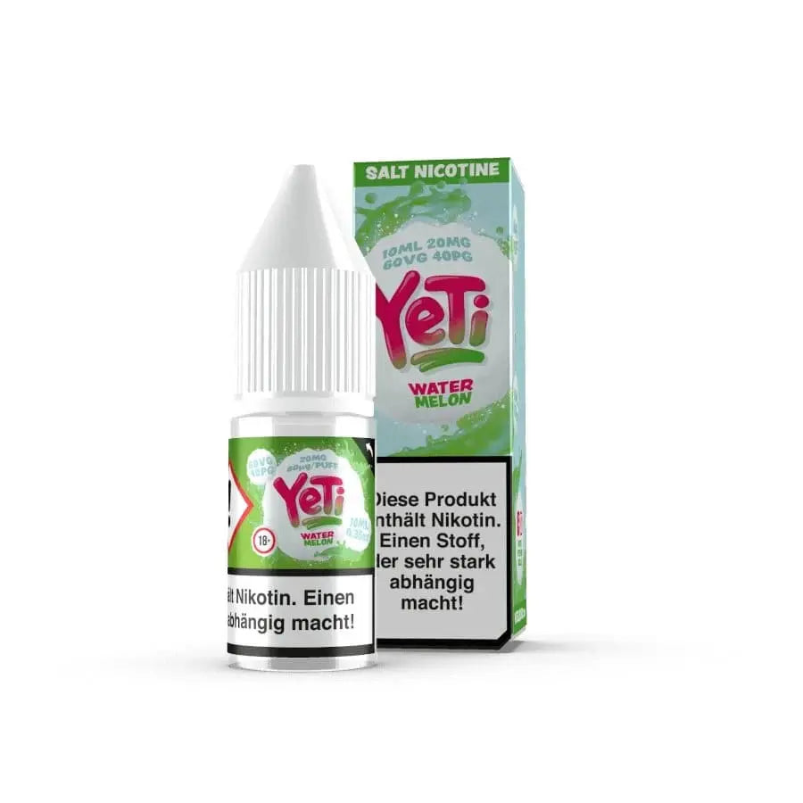 YETI SALT e liquid watermelon 10ml mit wassermelone aroma nikotinsalz liquid fuer pod systeme hergestellt in grossbritannien