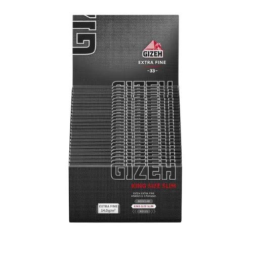 GIZEH black king size slim zigarettenpapier kiste extra duenn fuer selbstgedrehte zigaretten