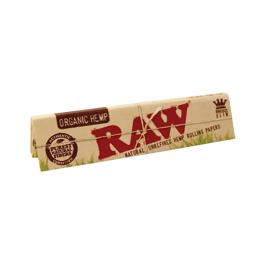 RAW organic king size slim zigarettenpapier aus bio hanf ungebleicht fuer selbstgedrehte zigaretten