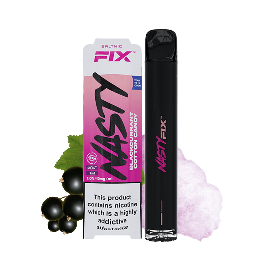 Nasty Fix - Blackcurrant Cotton Candy 10mg