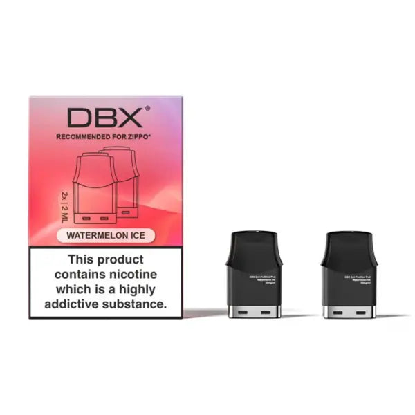 dbx zippo vaper pods kartuschen watermelon ice mit 20mg nikotinsalz im 2er pack