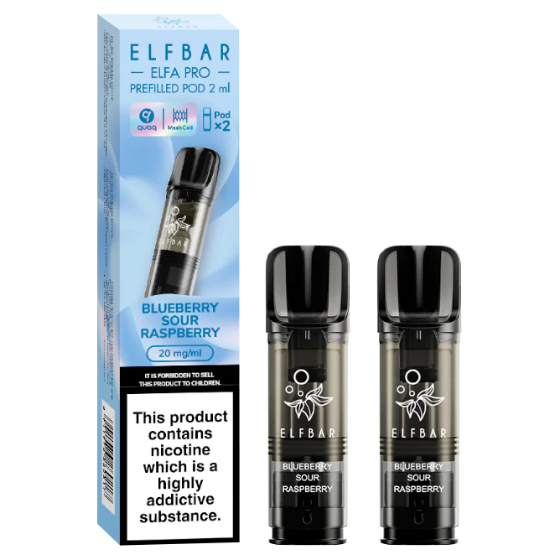 Elfbar Elfa Pro Pods Blueberry Sour Raspberry 2er Pack