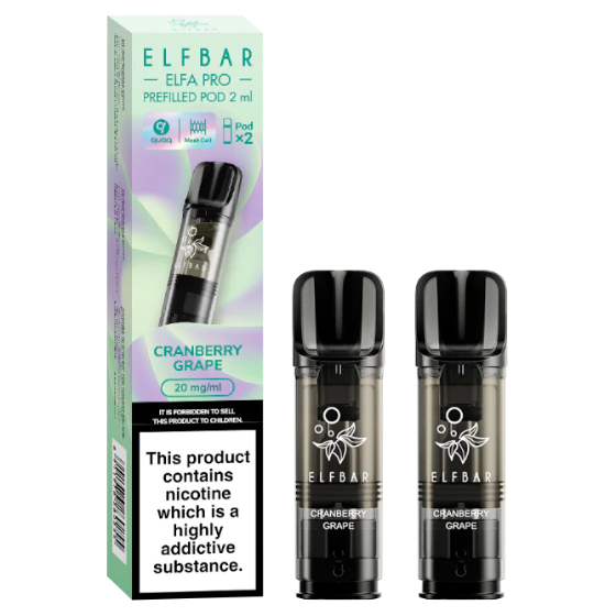 Elfbar Elfa Pro Pods Cranberry Grape 2er Pack