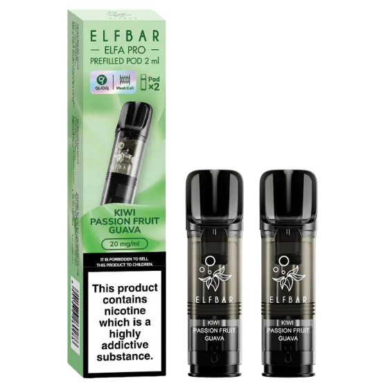 Elfbar Elfa Pro Pods Kiwi Passionsfrucht Guava 2er Pack