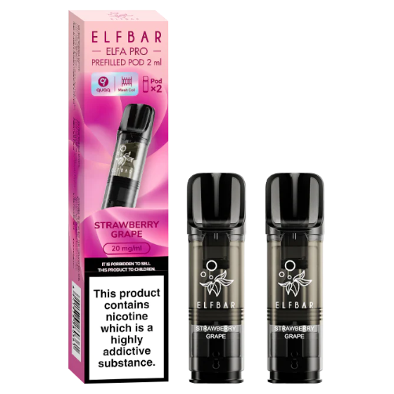 Elfbar Elfa Pro Pods Strawberry Grape 2er Pack