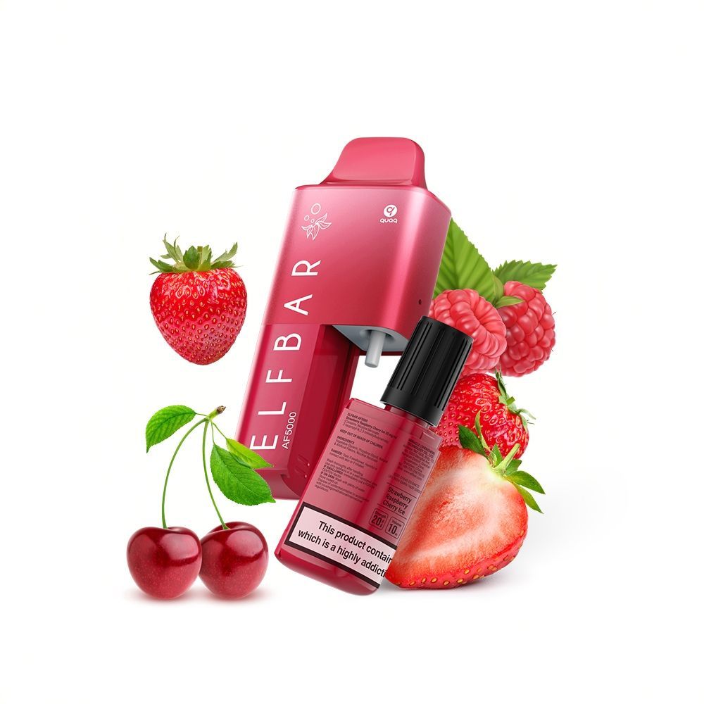 Elfbar AF5000 - Strawberry Raspberry Cherry ICE