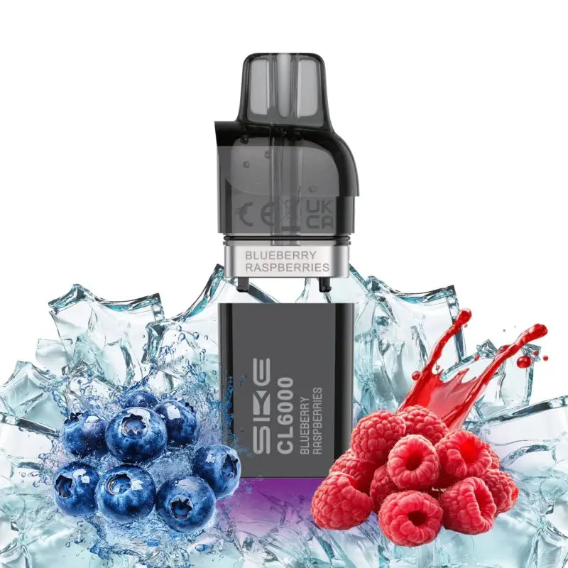 SKE CRYSTAL CL6000 pod blueberry raspberries 6000 zuege vape kit blaubeere himbeeren aroma made in china