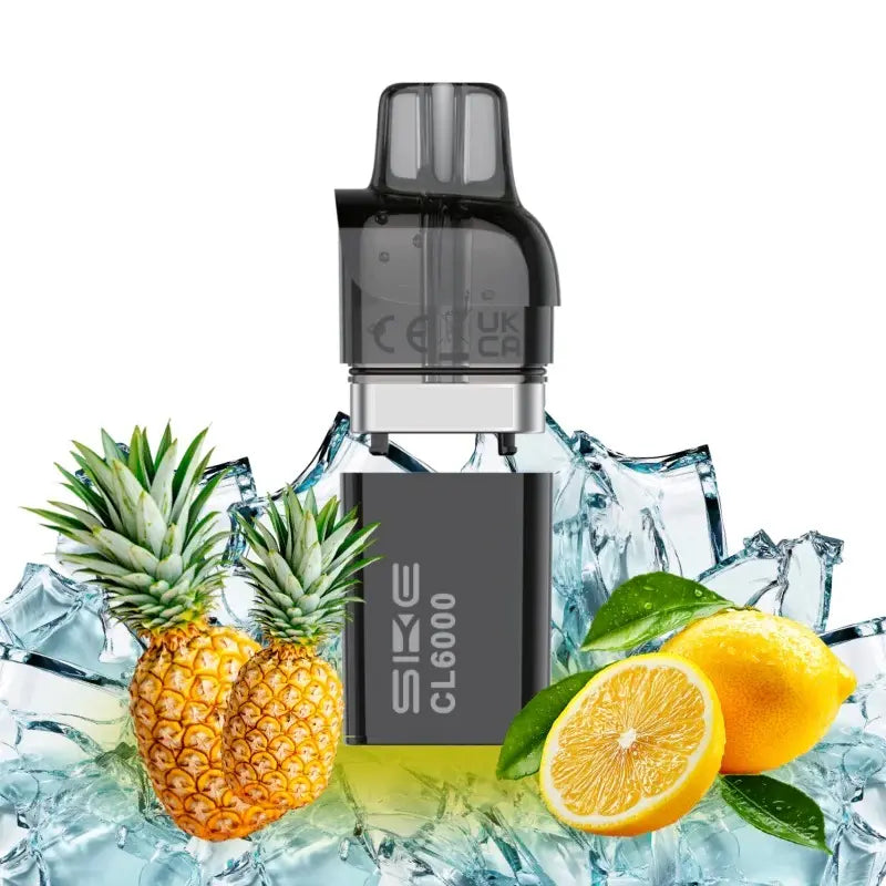 SKE CRYSTAL CL6000 pod sour pineapple 6000 zuege vape kit saure ananas aroma made in china