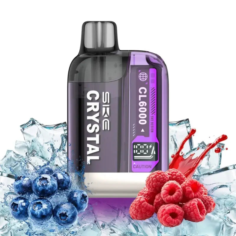 SKE CRYSTAL CL6000 vape kit blueberry raspberries 6000 zuege blaubeere himbeeren aroma pod system made in china