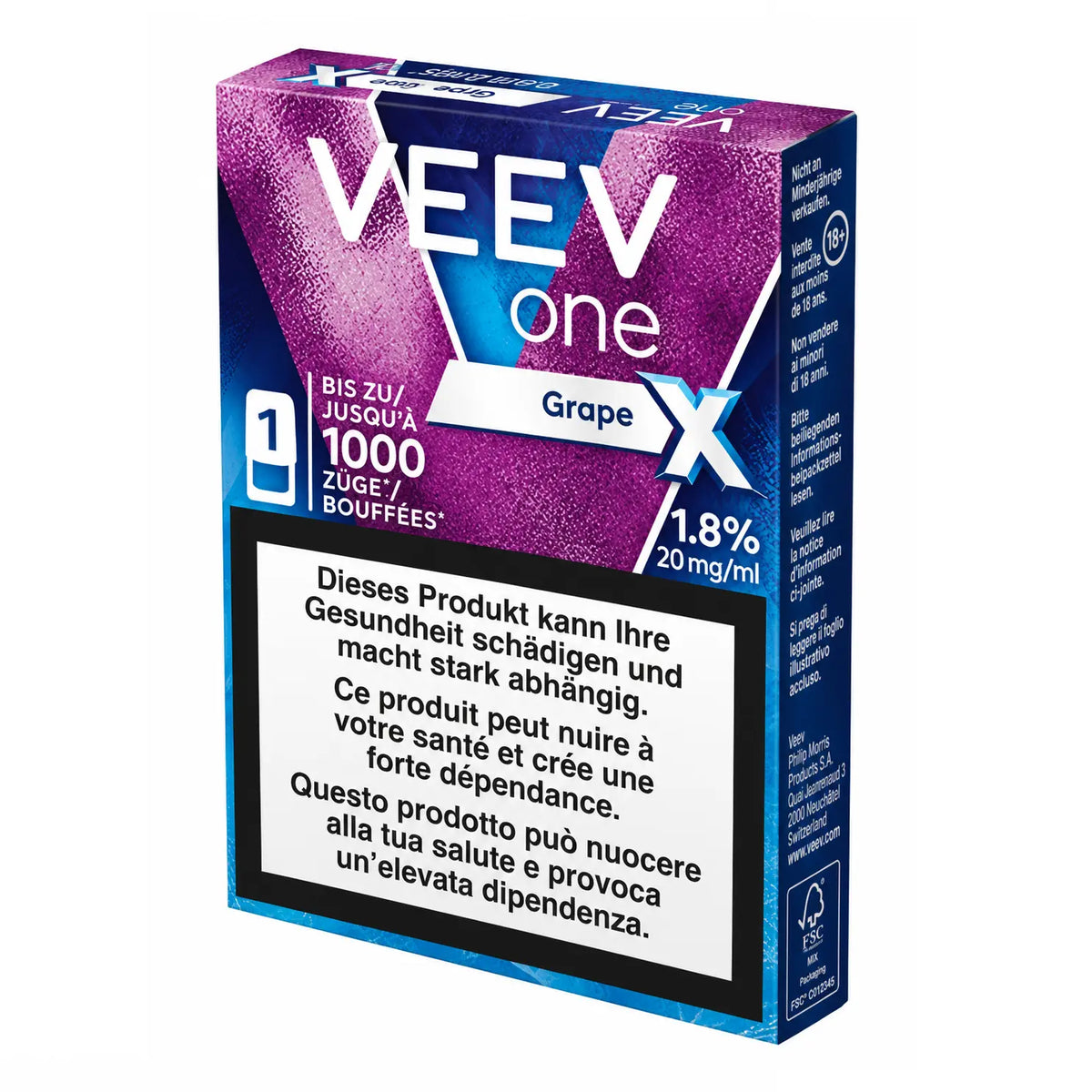 Veev One Pod Kartusche - Grape Extra 20mg