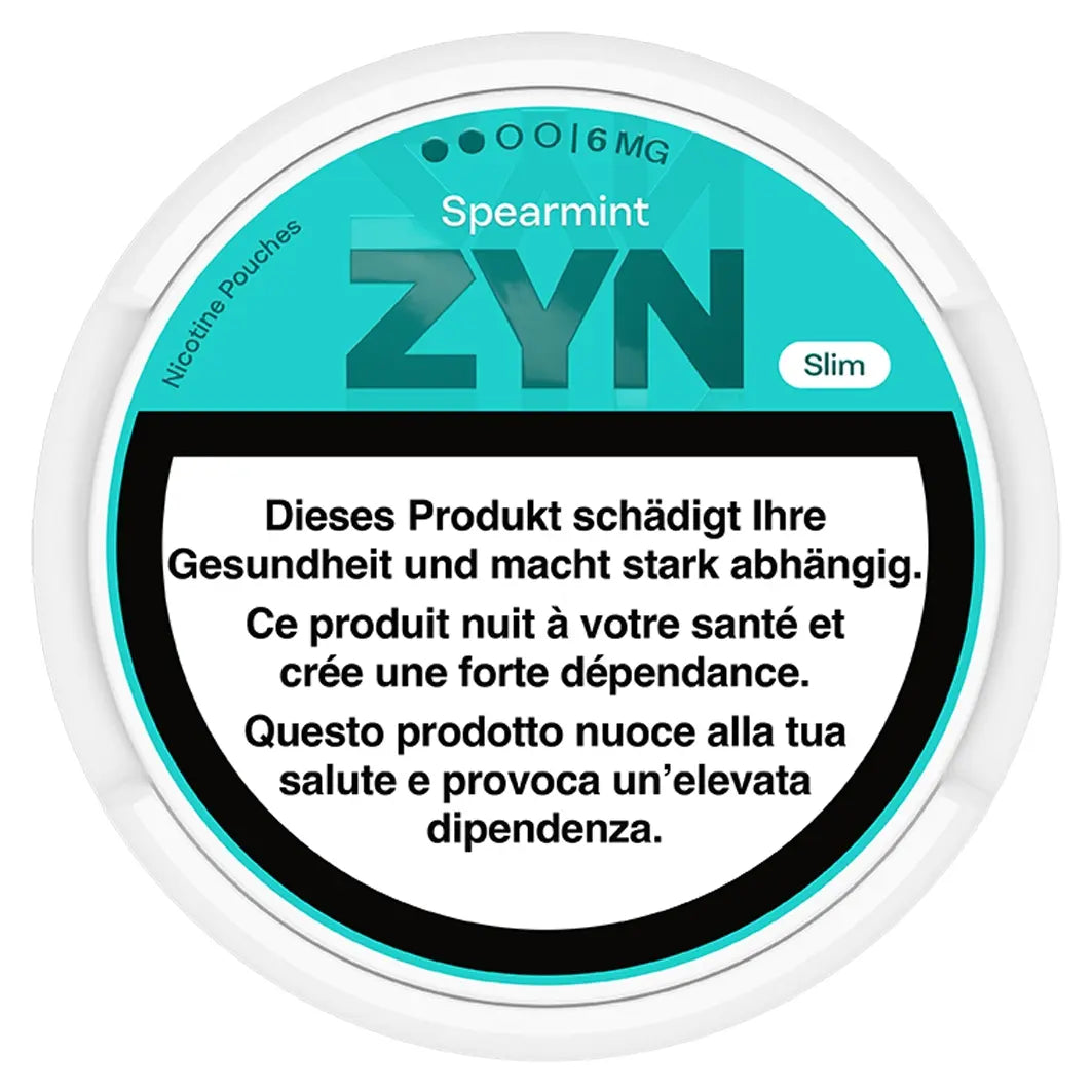 ZYN Snus Slim - Spearmint Medium 6.5mg