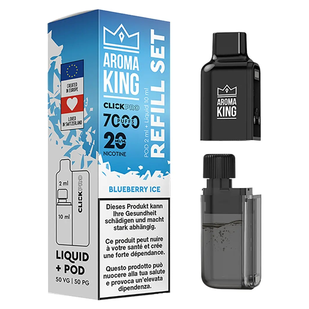 Aroma King CLICK PRO Pod – Blueberry Ice 20mg