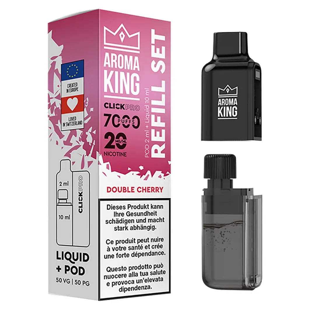 Aroma King CLICK PRO Pod – Double Cherry 20mg