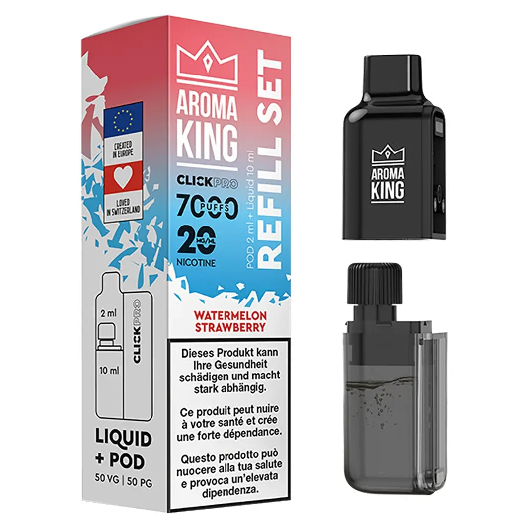 Aroma King CLICK PRO Pod – Watermelon Strawberry 20mg