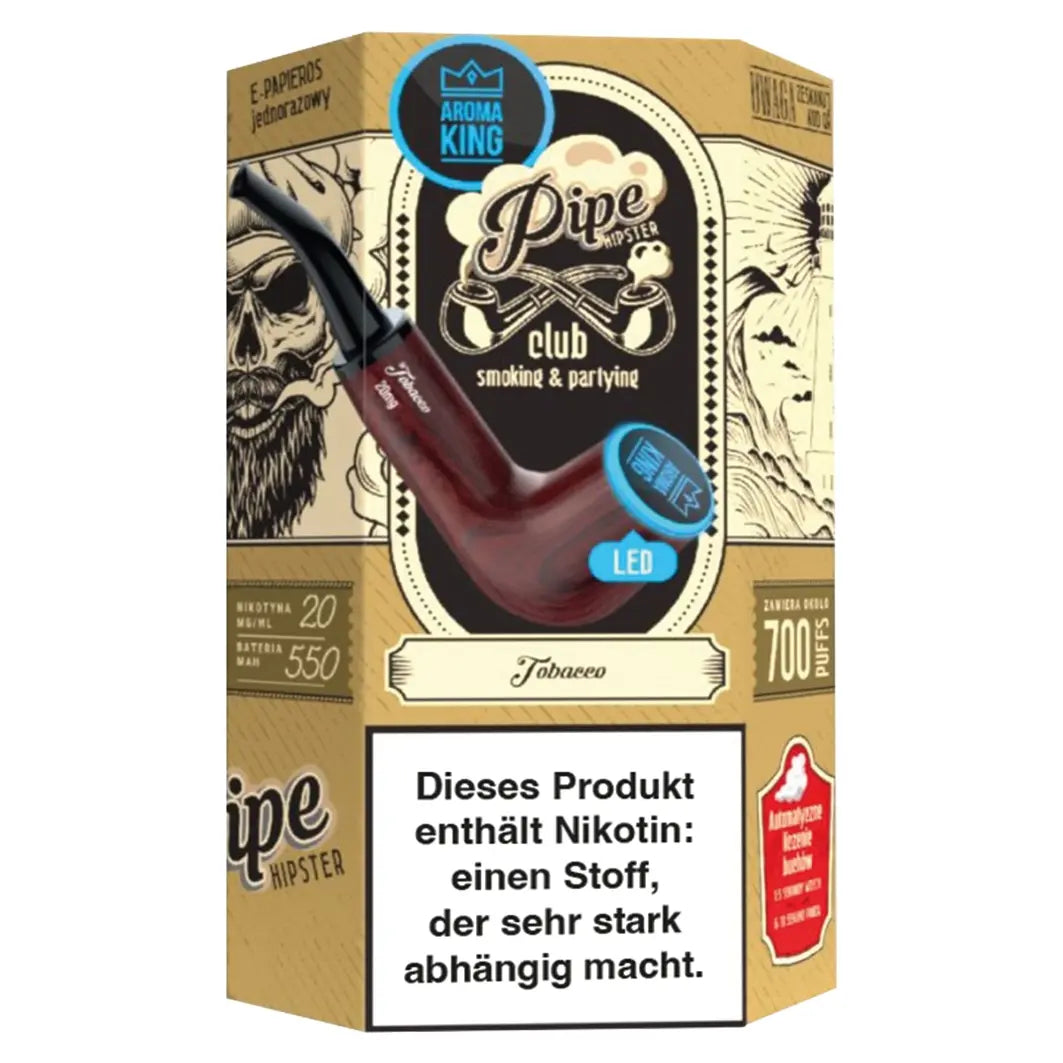 aroma king vape im tabakpfeifendesign mit pina colada aroma und 20mg nikotin
