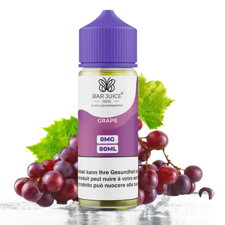 Bar Juice E-Liquid 80ml - Grape 0mg