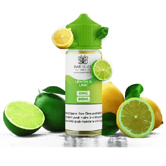 Bar Juice E-Liquid 80ml - Lemon Lime 0mg