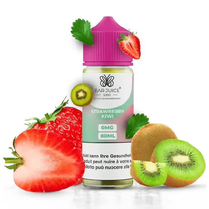 Bar Juice E-Liquid 80ml - Strawberry Kiwi 0mg