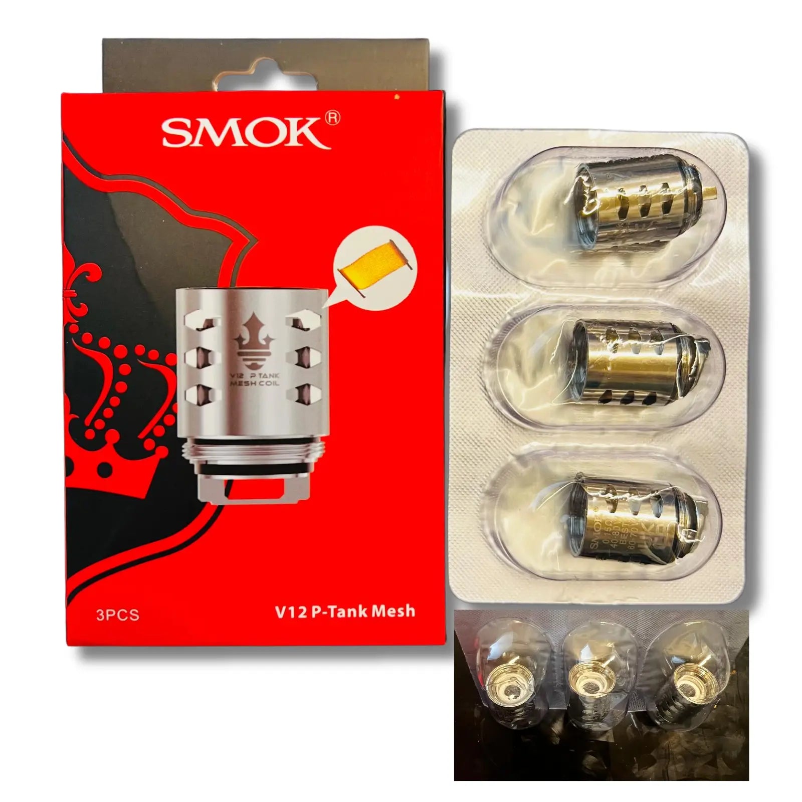 SMOK V12P - Tank Mesh Coil 0.15 Ohm