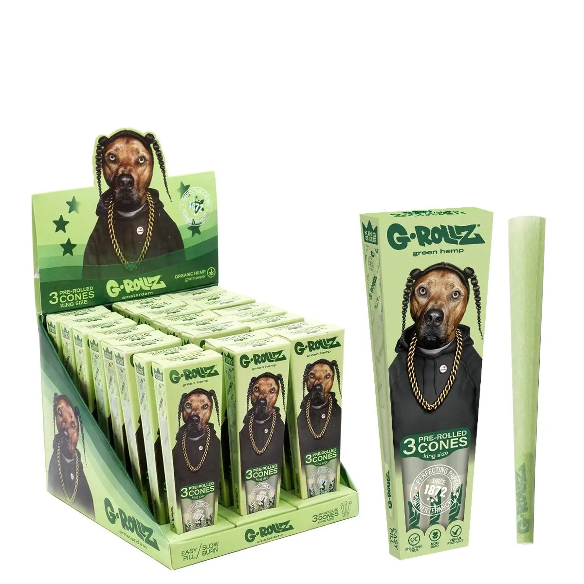 G ROLLZ pets rock cone wrap mit tier motiv stylische papiere fuer rolls