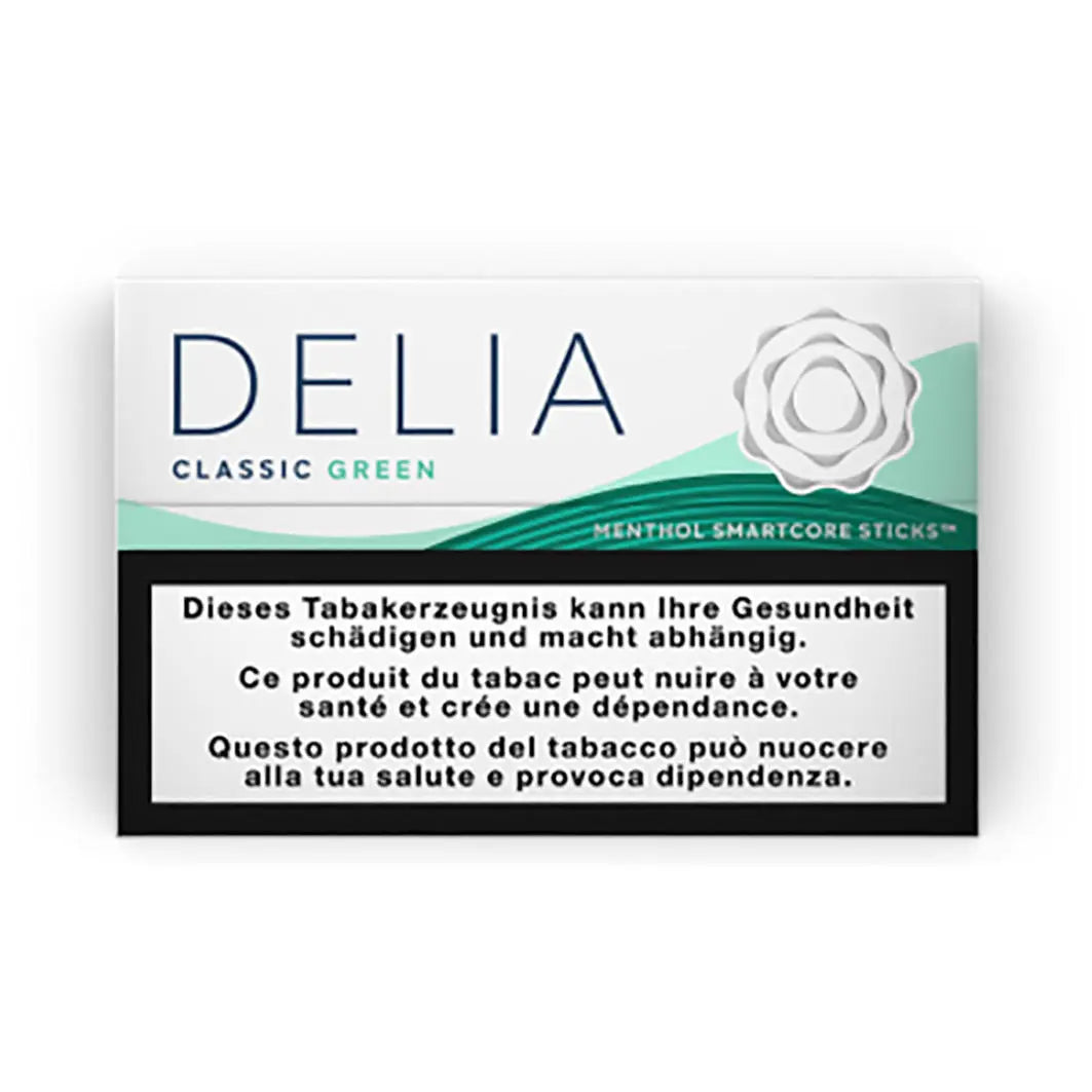 DELIA sticks classic green aroma menthol packung 20 stueck 0.5 prozent nikotin