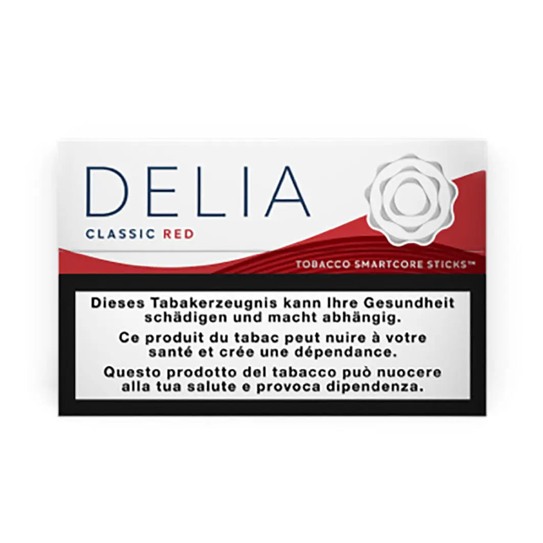 DELIA sticks classic red aroma tobacco packung 20 stueck 0.5 prozent nikotin