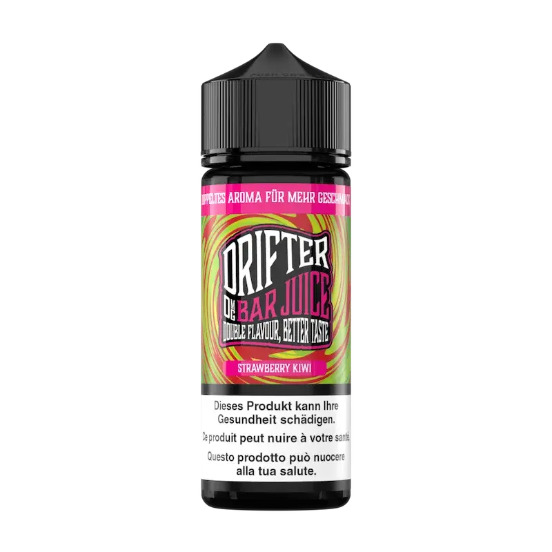 DRIFTER bar juice e liquid strawberry kiwi 100ml nachfuellflasche mit erdbeere und kiwi geschmack fuer e zigaretten in plastikflasche 0mg nikotin