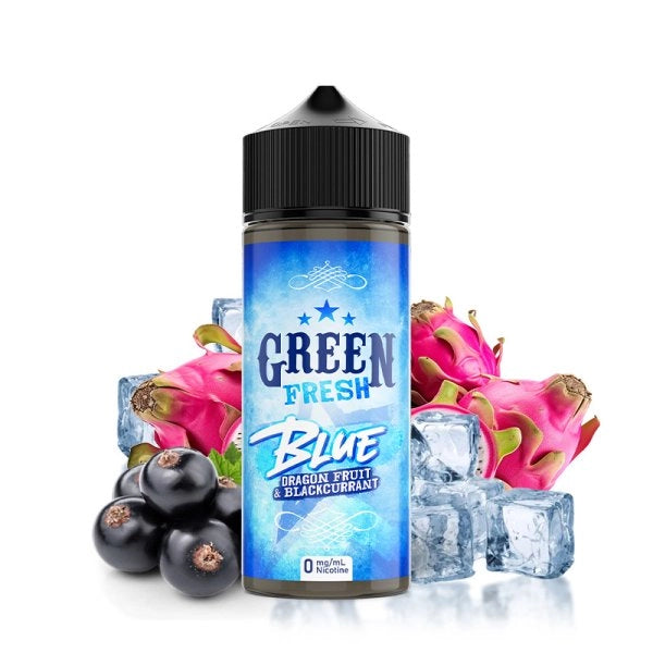 E-Liquid Green Fresh 100ml - Blue 0mg