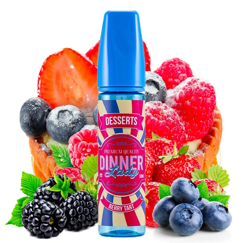 E-Liquid Dinner Lady 50ml - Berry Tart 0mg