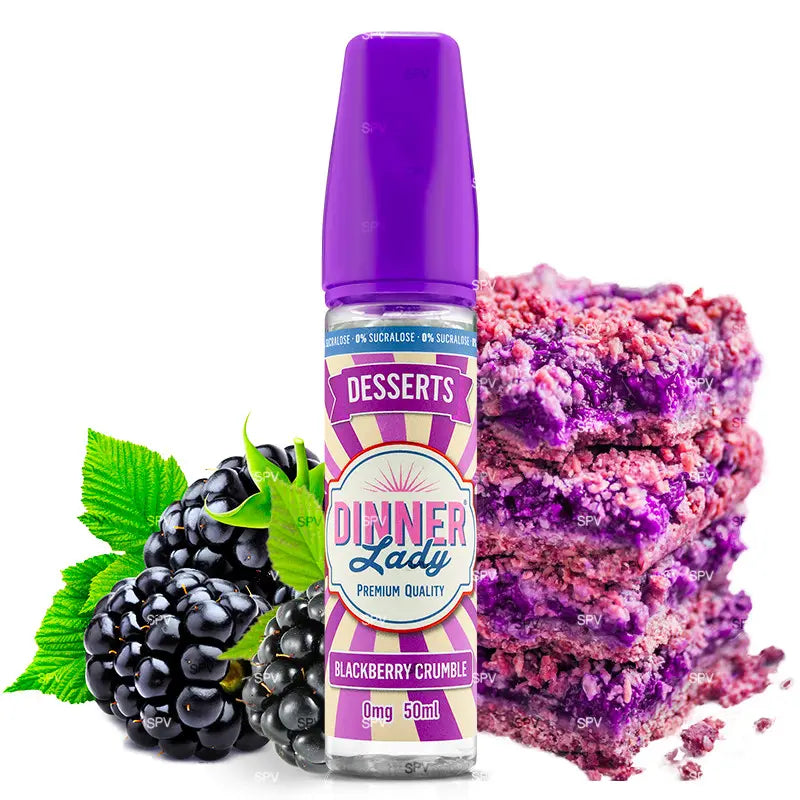 E-Liquid Dinner Lady 50ml - Blackberry Crumble 0mg