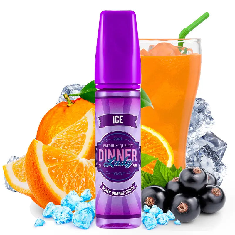 E-Liquid Dinner Lady 50ml - Black Orange Crush Ice 0mg