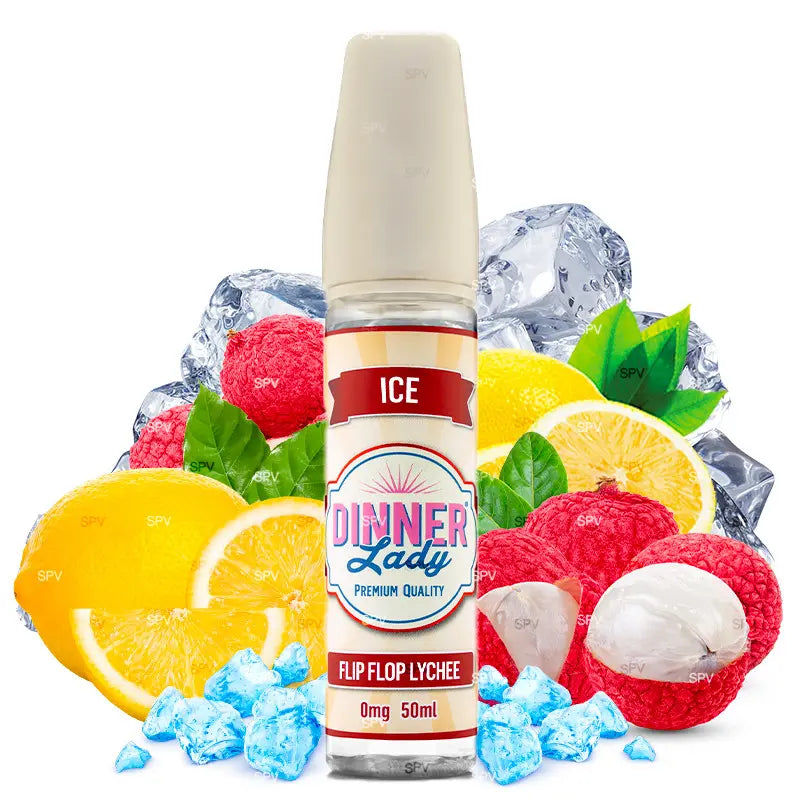 E-Liquid Dinner Lady 50ml - Flip Flop Lychee Ice 0mg