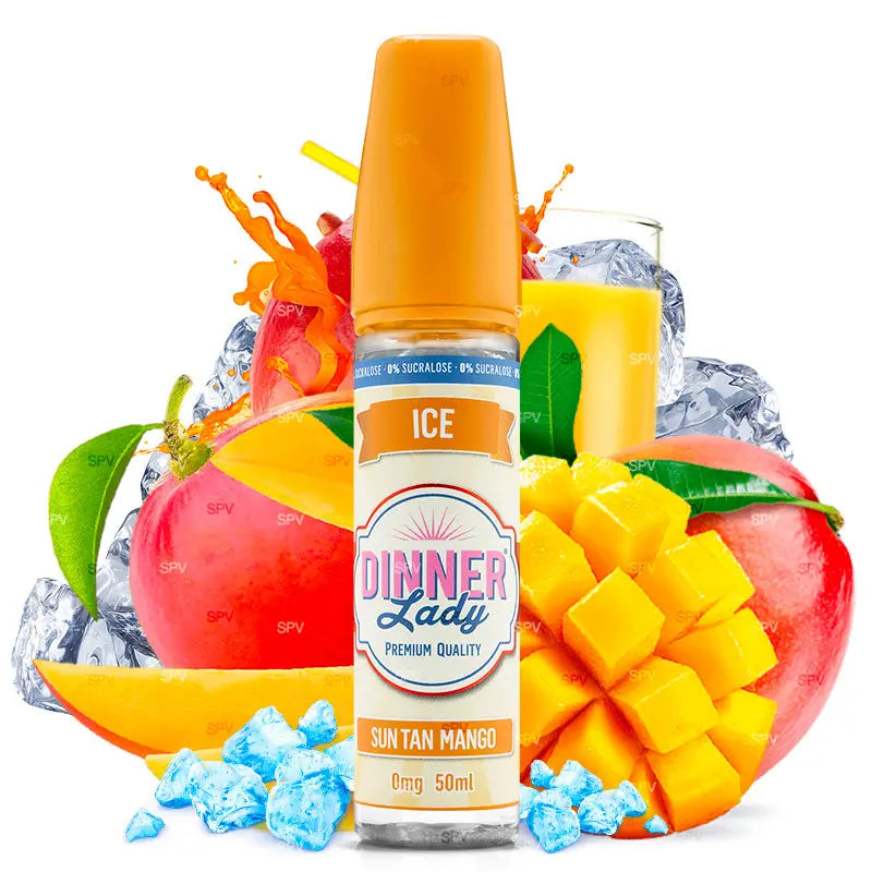E-Liquid Dinner Lady 50ml - Sun Tan Mango Ice 0mg