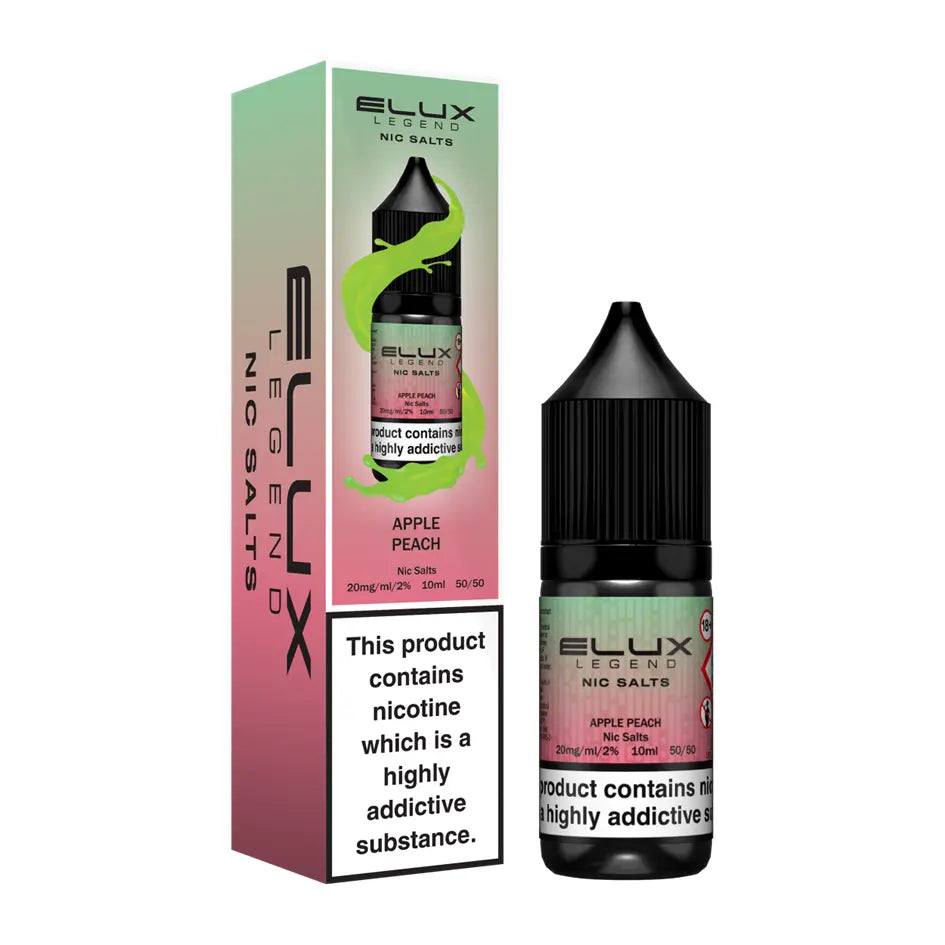 e-liquid elux 10ml apple peach 20mg nikotin